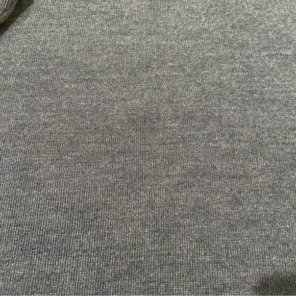 Soft Surroundings Runway Tunic Sweater Plus Size 3X Gray Wool Black Velvet Trim - Picture 3 of 9